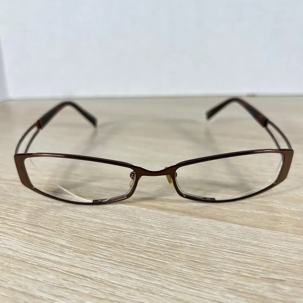 Ray-Ban RB6128 2511 Eyeglasses Brown Metal Frames Only 52-18-135 Made in Italy